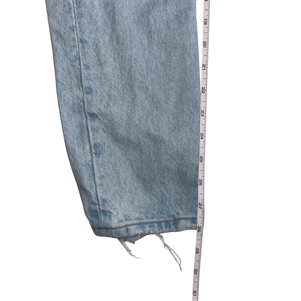 Levis 501 Skinny Light Wash Distressed High Rise Button Fly Jeans W25 L28 - Picture 5 of 8